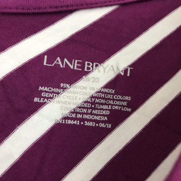 Lane Bryant 1X Top 18 20 Tank Swing V Neck New - Picture 3 of 5